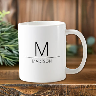 Minimalistic Monogram Coffee Mug