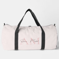 Minimalistic Monogram Initial & Name Pastel Pink