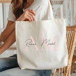 "Minimalistic Monogram Personalized Pastel Pink  Tote Bag<br><div class="desc">Elevate your everyday style with this minimalistic monogram personalized pastel pink tote bag. Designed with a clean, modern aesthetic, this tote bag features your custom monogram or initials, making it uniquely yours. Crafted from durable materials, it’s perfect for carrying essentials to work, school, shopping, or even the beach. Its soft...</div>