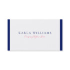 Minimalistic Navy-Blue Border On White