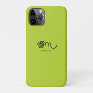 Minimalistic Om Handwritten Personalized iPhone 11 Pro Case