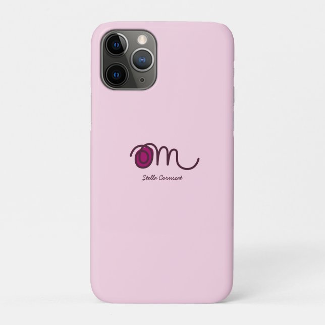 Minimalistic Om Handwritten Personalized Case-Mate iPhone Case (Back)