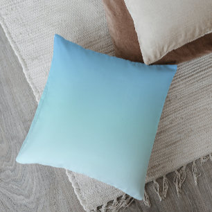 Minimalistic Ombre Calm Waters Throw Pillow