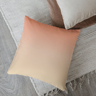 Minimalistic Ombré Desert Dusk Throw Pillow