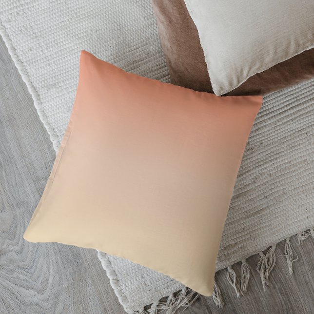 Minimalistic Ombre Desert Dusk Throw Pillow (Creator Uploaded)