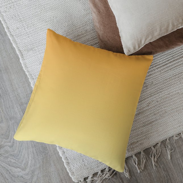 Minimalistic Ombre  Sunset Bliss Throw Pillow (Creator Uploaded)