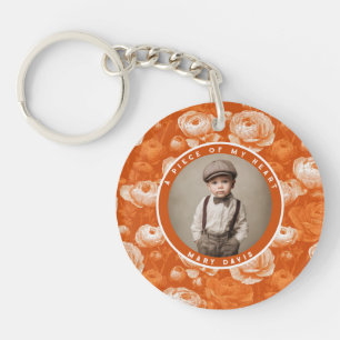 Minimalistic One Year Anniversary Gifts Custom  Keychain