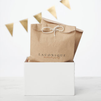 Minimalistic | Paper Shopping | Elegant | Kraft Favour Bag