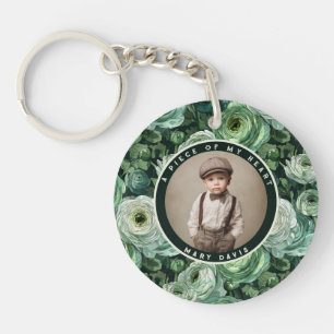 Minimalistic party favour Ranunculus Floral Keychain