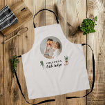 Minimalistic Photo | Grandma's Kitchen Gift  Apron<br><div class="desc">This charming apron is the perfect gift for any beloved grandma who loves spending time in the kitchen. Featuring a minimalistic design with a personal touch, this apron includes a photo of your choice to make it truly unique. Whether she's baking cookies or preparing a family feast, this apron will...</div>