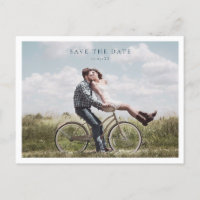 Minimalistic photo save the date