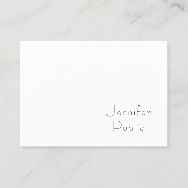 Minimalistic Professional Template Elegant Modern Business Card (Front)