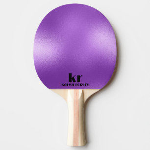Minimalistic Purple Iridescent Texture Ping Pong Paddle