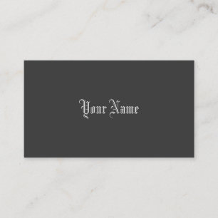 Minimalistic Rebel Cool Black Business Card