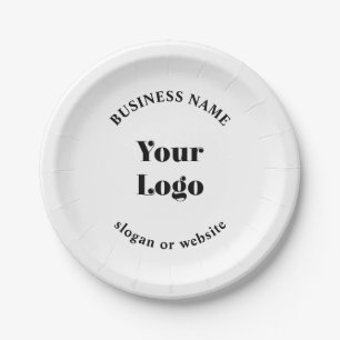 Minimalistic Retro-Modern Template for Your Logo Paper Plate