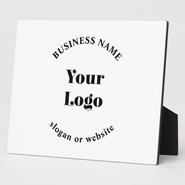 Minimalistic Retro-Modern Template for Your Logo Plaque (Side)