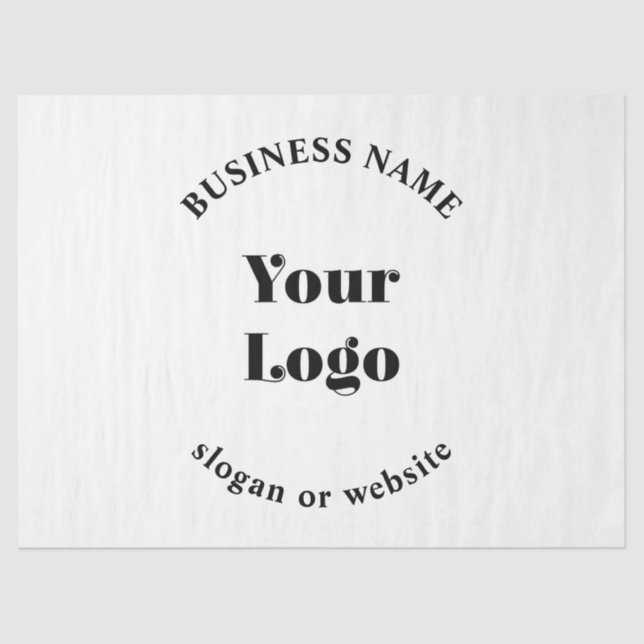 Minimalistic Retro-Modern Template for Your Logo Tissue Paper (Front)