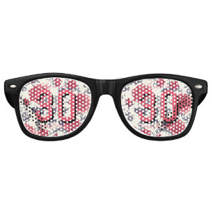Minimalistic Rose Flower 20Th Birthday Retro Sunglasses