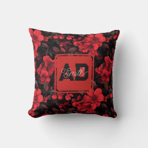 Minimalistic Rose Flower 80Th Birthday Throw Pillow