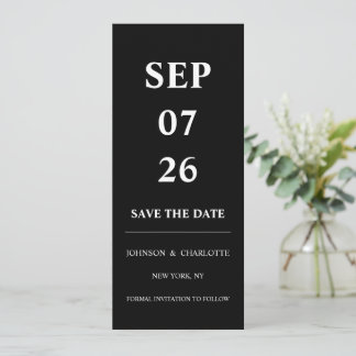 Minimalistic Save The Date Card