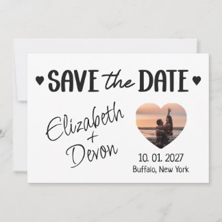 Minimalistic Save the Date Photo Card