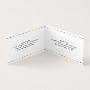 Minimalistic Silver stripes blue tint background Business Card