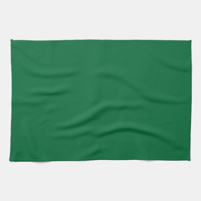 Minimalistic simple plain beautiful green colour kitchen towel (Horizontal)