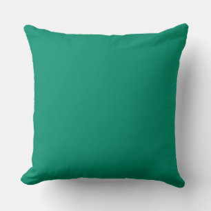Minimalistic simple plain beautiful green colour throw pillow