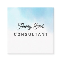 Minimalistic Trending Water Colour Business Card