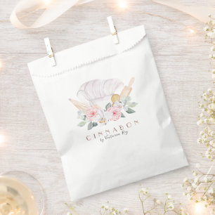 Minimalistic   Watercolor   Bakery   Caterer Favour Bag