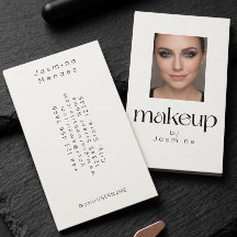Minimalistic White Elegant Photo Makeup Artist