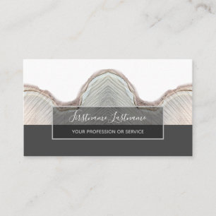 Minimalistic wooden grey rectangle stripes business card