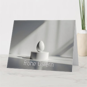Minimalistisches Osterei auf modernem Podest Thank You Card
