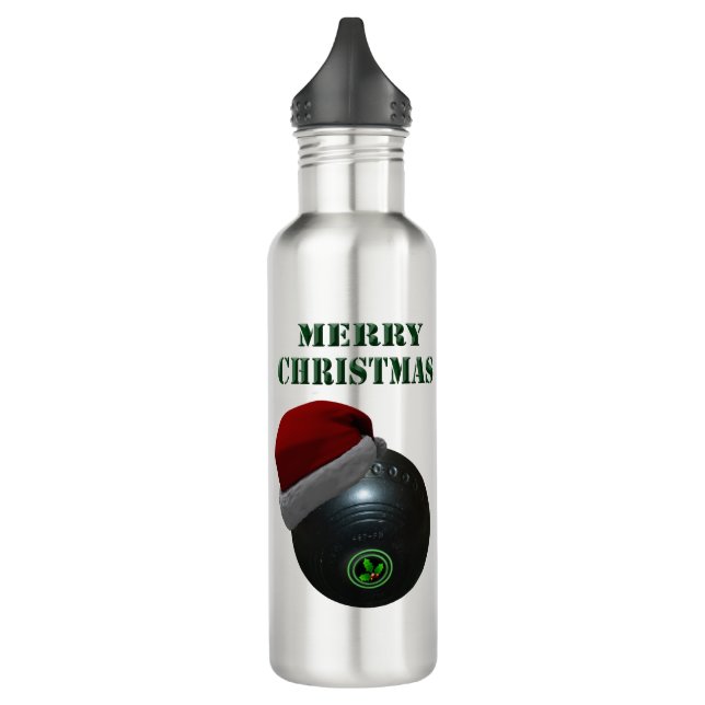 Minimalists Bowls Merry Christmas,  710 Ml Water Bottle (Left)