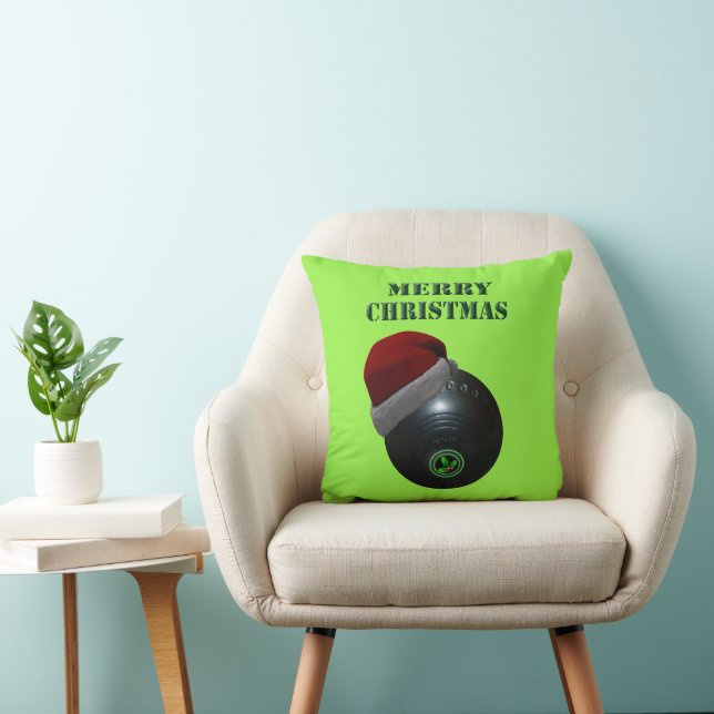 Minimalists Bowls Merry Christmas,  Throw Pillow (Chair)