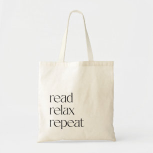 Minimilastic Book Reader Tote  Bag