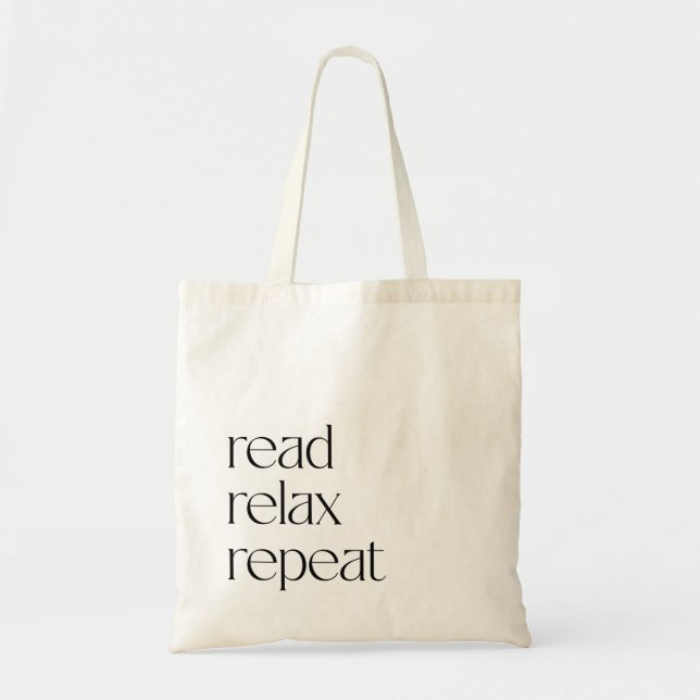 Minimilastic Book Reader Tote  Bag (Front)