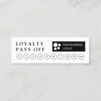 Minimisez votre logo carte de perforation fidélité