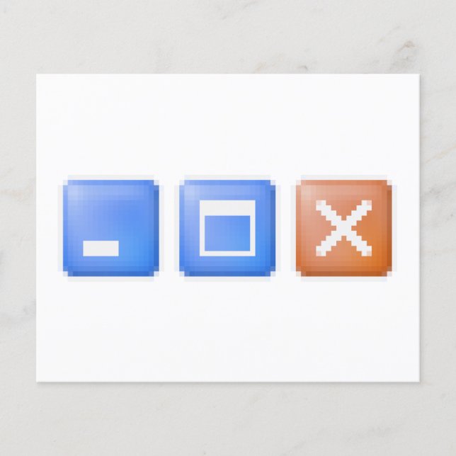 Minimize Maximize Close Computer Internet Flyer (Front)