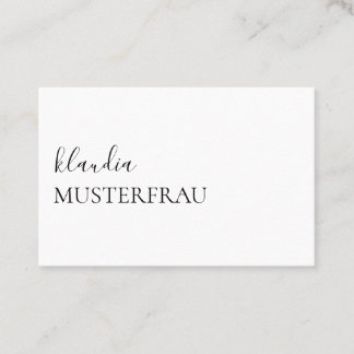 Minimum Standard Business Cards Template -