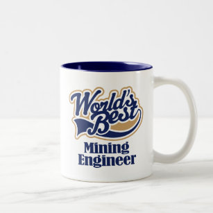 Mining Engineer Gift Two-Tone Coffee Mug