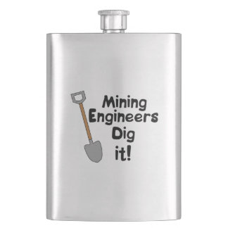 Mining Engineers Dig It Hip Flask