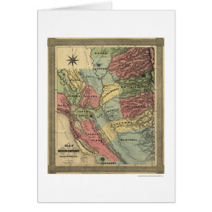 Mining in California Map - 1851