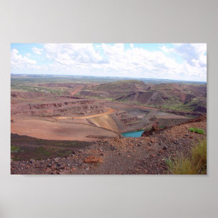 Mining Operations At Paraburdoo Mine Poster