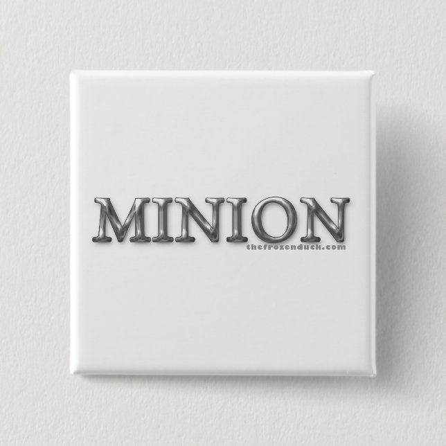 Minion 2 Inch Square Button (Front)