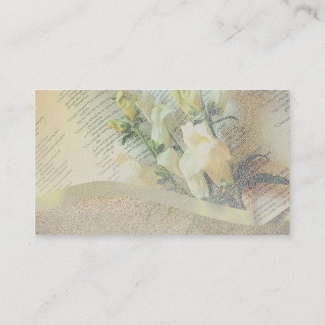 Minister Christian Light God Sky Business Cards (Back)