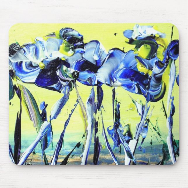 Ministering in Blue Secular Mouse Pad (Front)