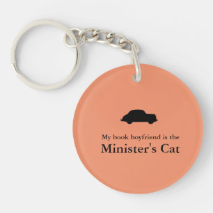 Minister's Cat Keychain-The Rank and File on back Keychain