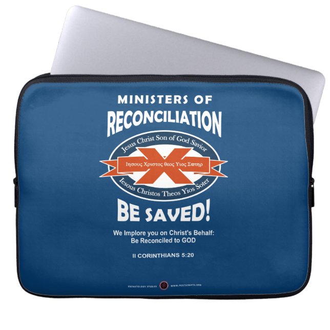 Ministers of Reconciliation Laptop Sleeve (Front)