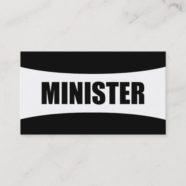 Ministre Carte de visite (Devant)